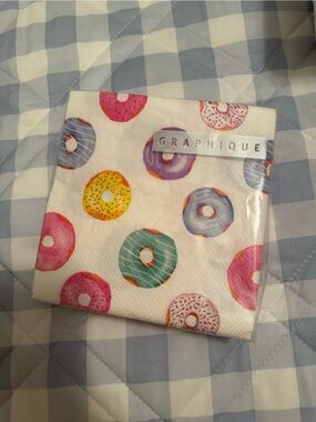Graphique De France Donut Party Napkins - Pink, Purple, Teal, Yellow, Blue
